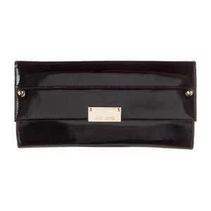 Jimmy Choo Black Patent Reese Clutch